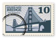 Golden Gate Bridge Stampcard